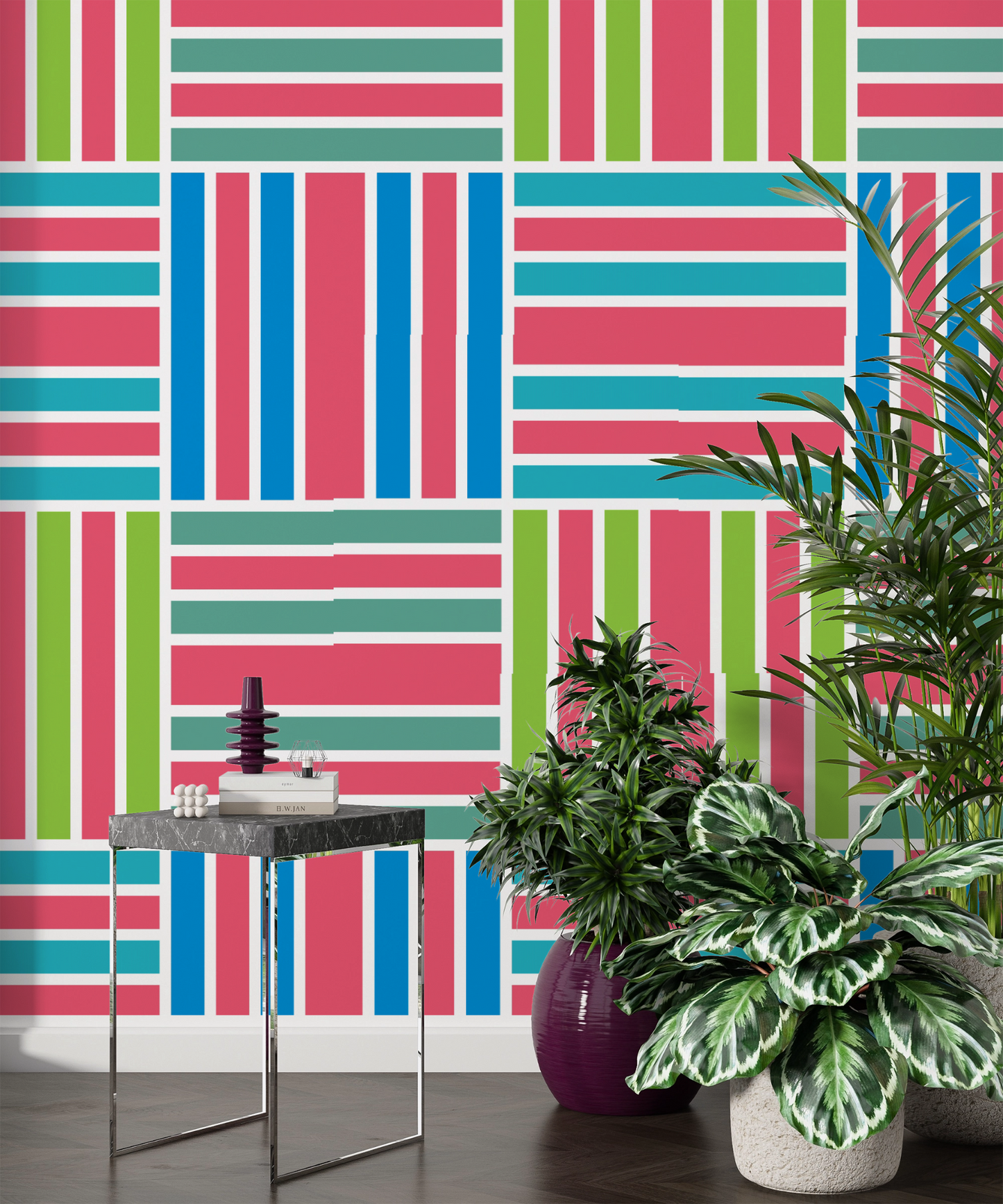 MaxxxMart - Wall Pattern Wall Stencil-1(Inches)