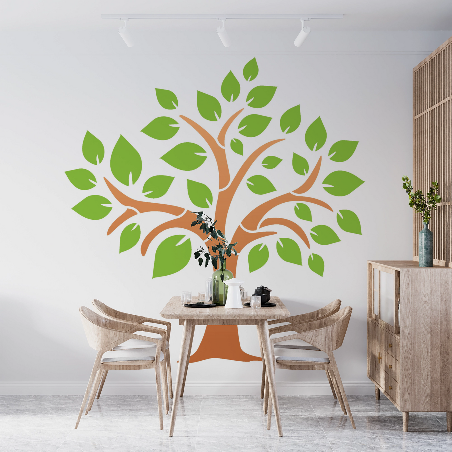 MaxxxMart - Trees And Branches Wall stencil-5(Inches)