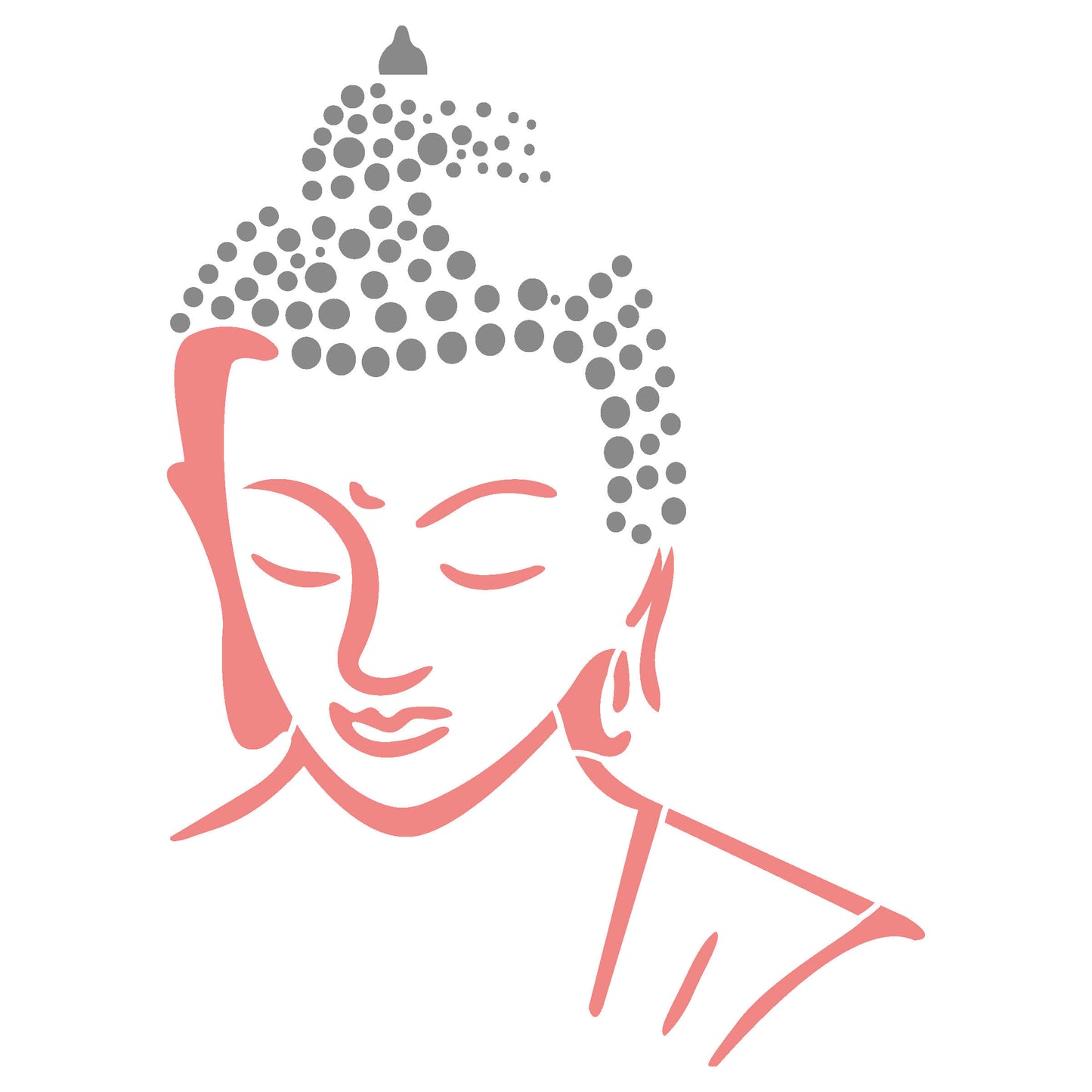 MaxxxMart - Ganesha, Lord Krishna & Buddha Wall Stencil(Inches)