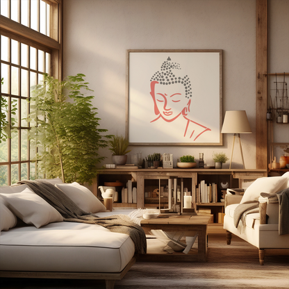 MaxxxMart - Ganesha, Lord Krishna & Buddha Wall Stencil(Inches)