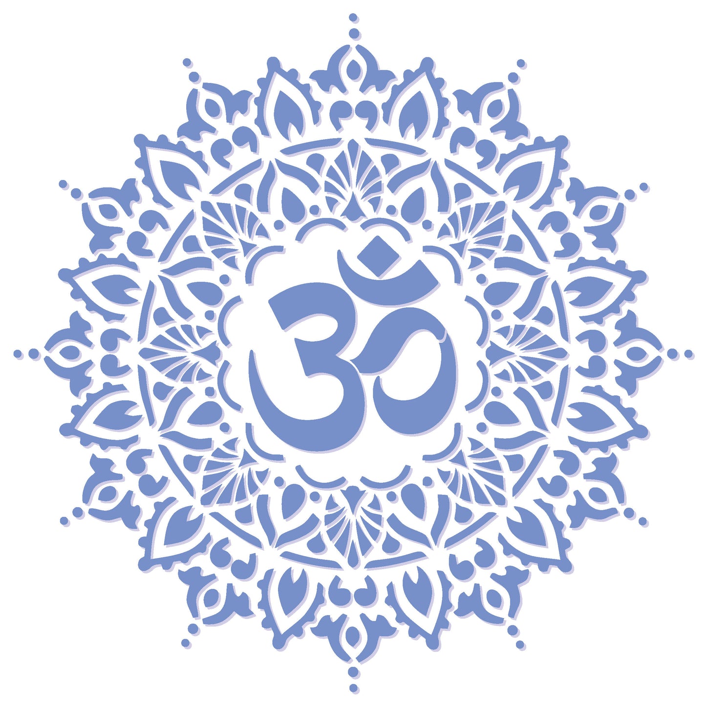 MaxxxMart - Om Mandala theme Wall Stencil(Inches)