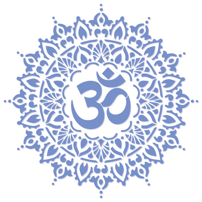 MaxxxMart - Om Mandala theme Wall Stencil(Inches)