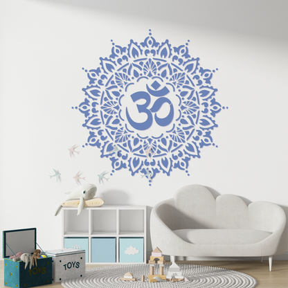 MaxxxMart - Om Mandala theme Wall Stencil(Inches)