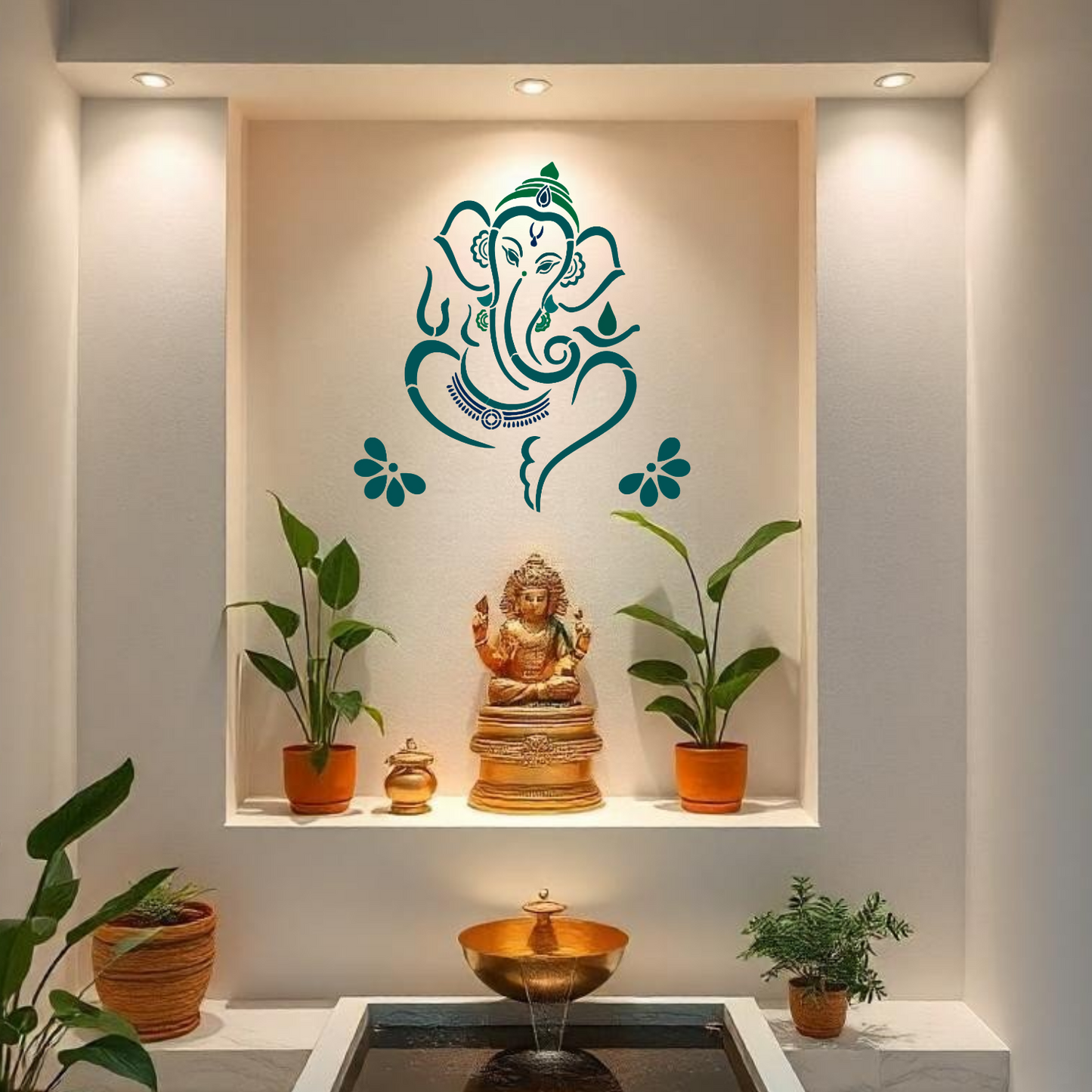 MaxxxMart - God Ganesha Wall Stencil(Inches)
