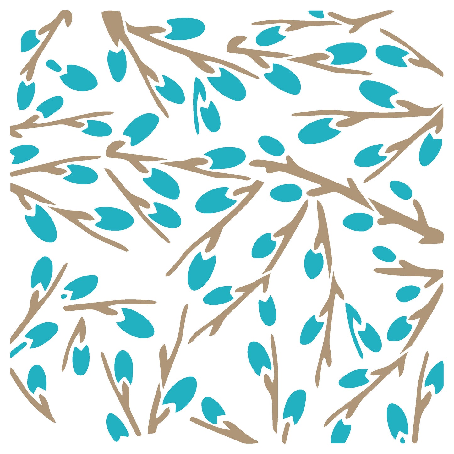 MaxxxMart - Trees And Branches Wall stencil-5(Inches)