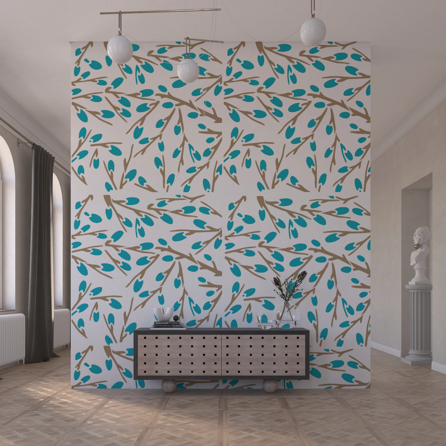 MaxxxMart - Trees And Branches Wall stencil-5(Inches)