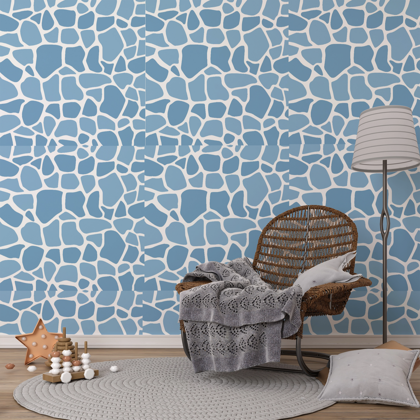 MaxxxMart - Bricks and Stones Pattern Wall Stencil(Inches)