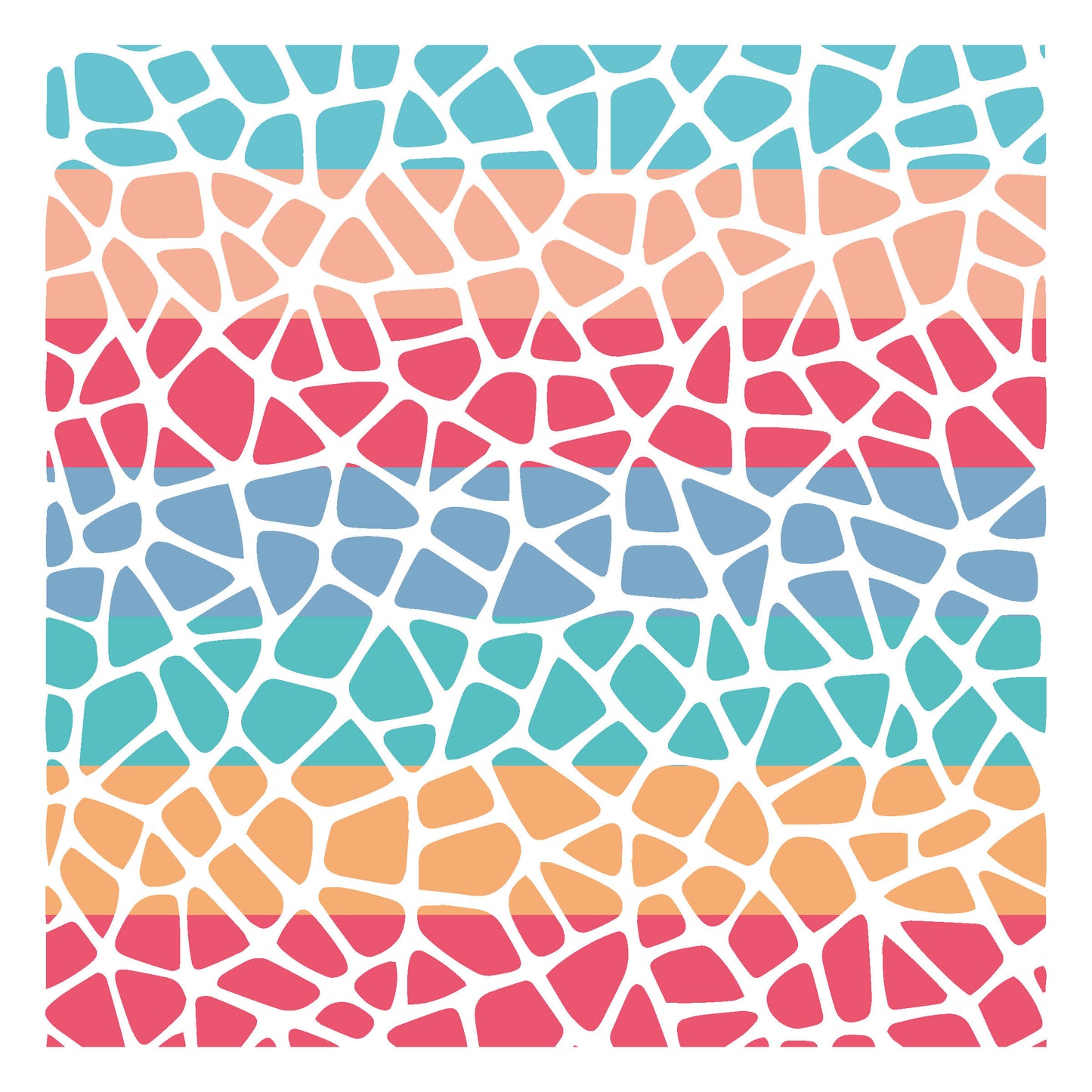 MaxxxMart - Bricks and Stones Pattern Wall Stencil(Inches)