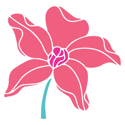 MaxxxMart - Flower Theme Wall Stencil Pack(Inches)