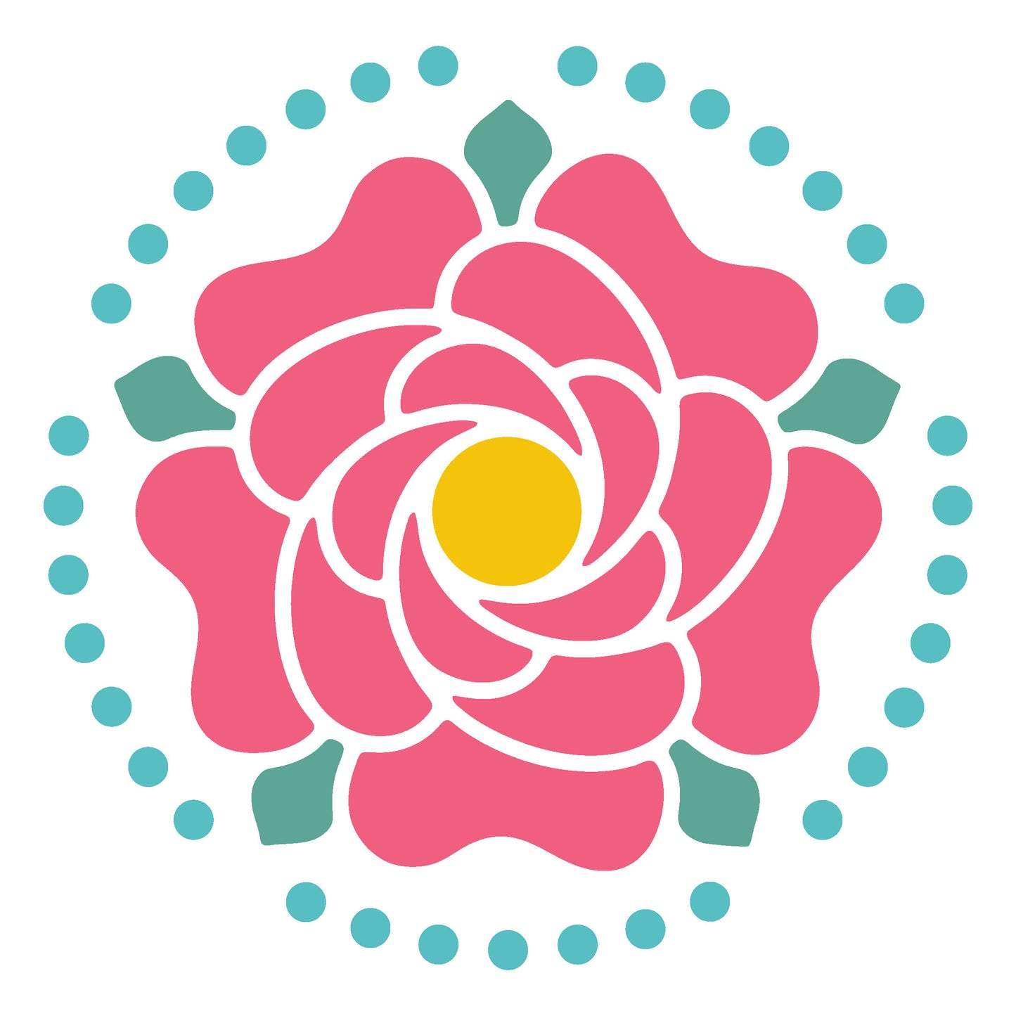 MaxxxMart - Flower pattern Mandala (Inches)