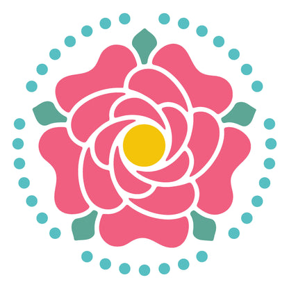 MaxxxMart - Flower pattern Mandala (Inches)