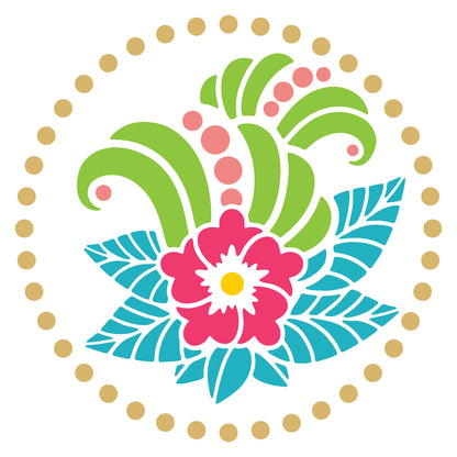 MaxxxMart - Flower pattern Mandala (Inches)