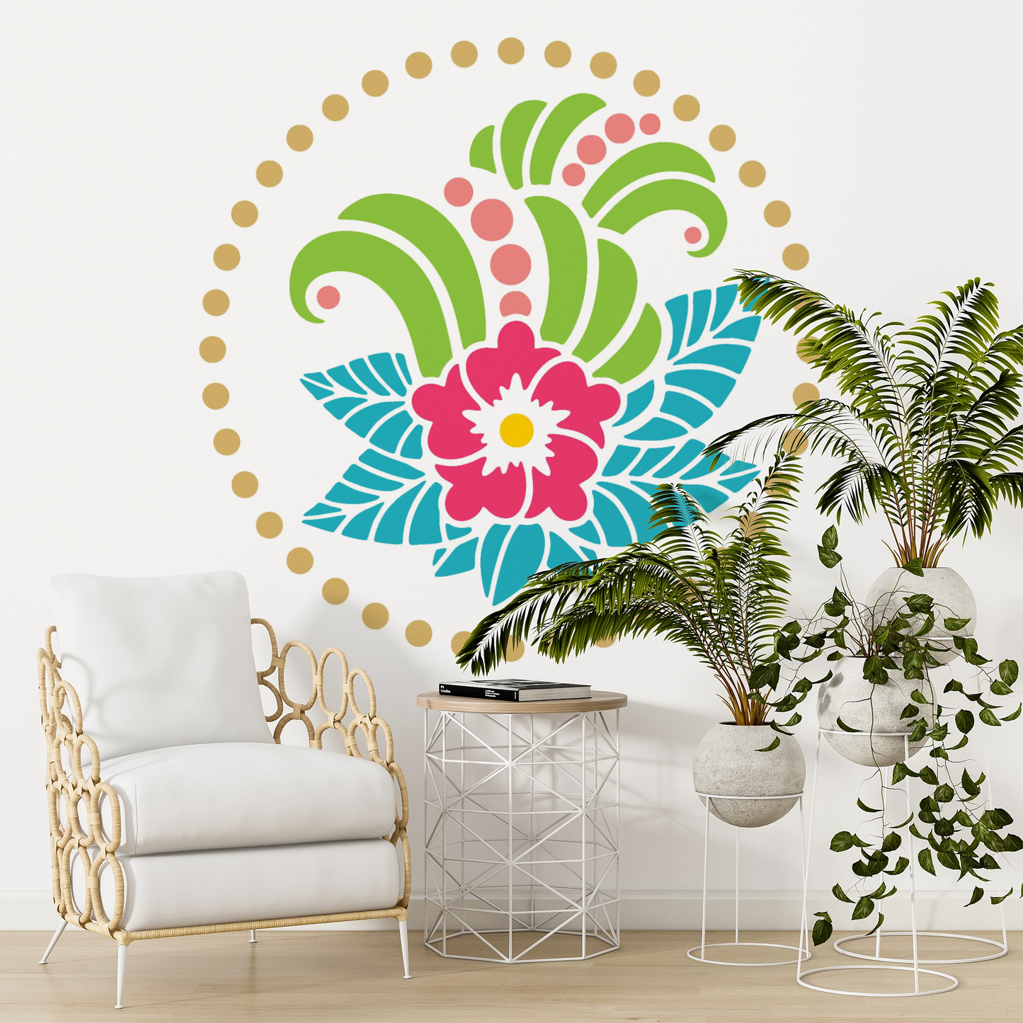 MaxxxMart - Flower pattern Mandala (Inches)