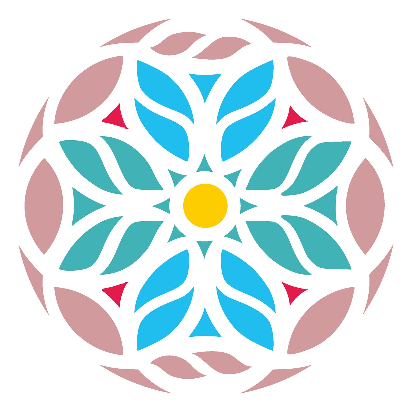 MaxxxMart - Flower pattern Mandala (Inches)