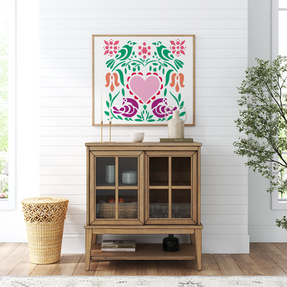 MaxxxMart - Multi Theme Wall Stencil-4 (Inches)