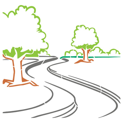 MaxxxMart - Multi Theme Wall Stencil(Inches)