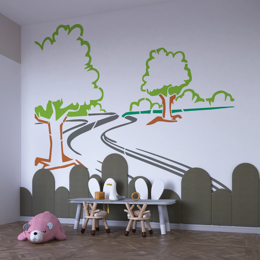 MaxxxMart - Multi Theme Wall Stencil(Inches)