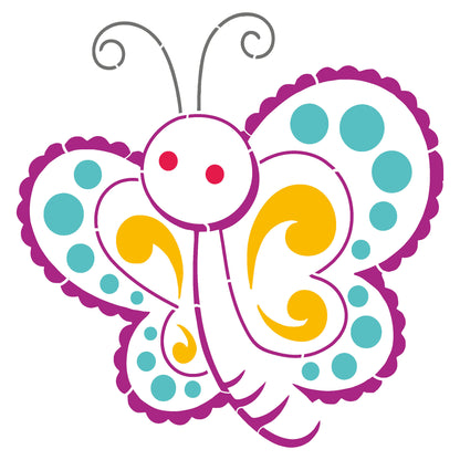 MaxxxMart - Butterfly Wall Stencil -3 (Inches)