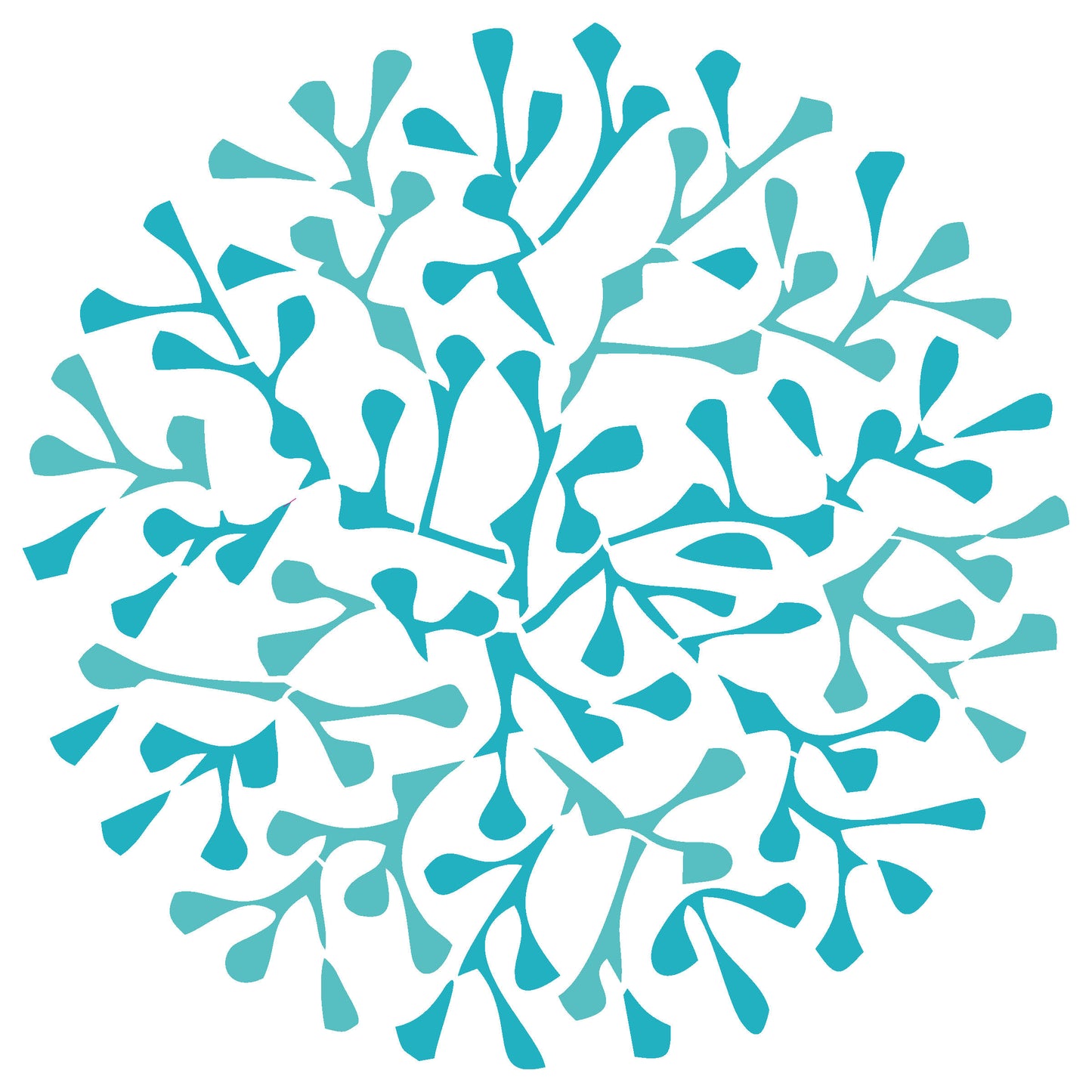 MaxxxMart - Floral Mandala Theme Wall Stencil( Inches)