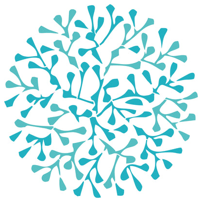 MaxxxMart - Floral Mandala Theme Wall Stencil( Inches)