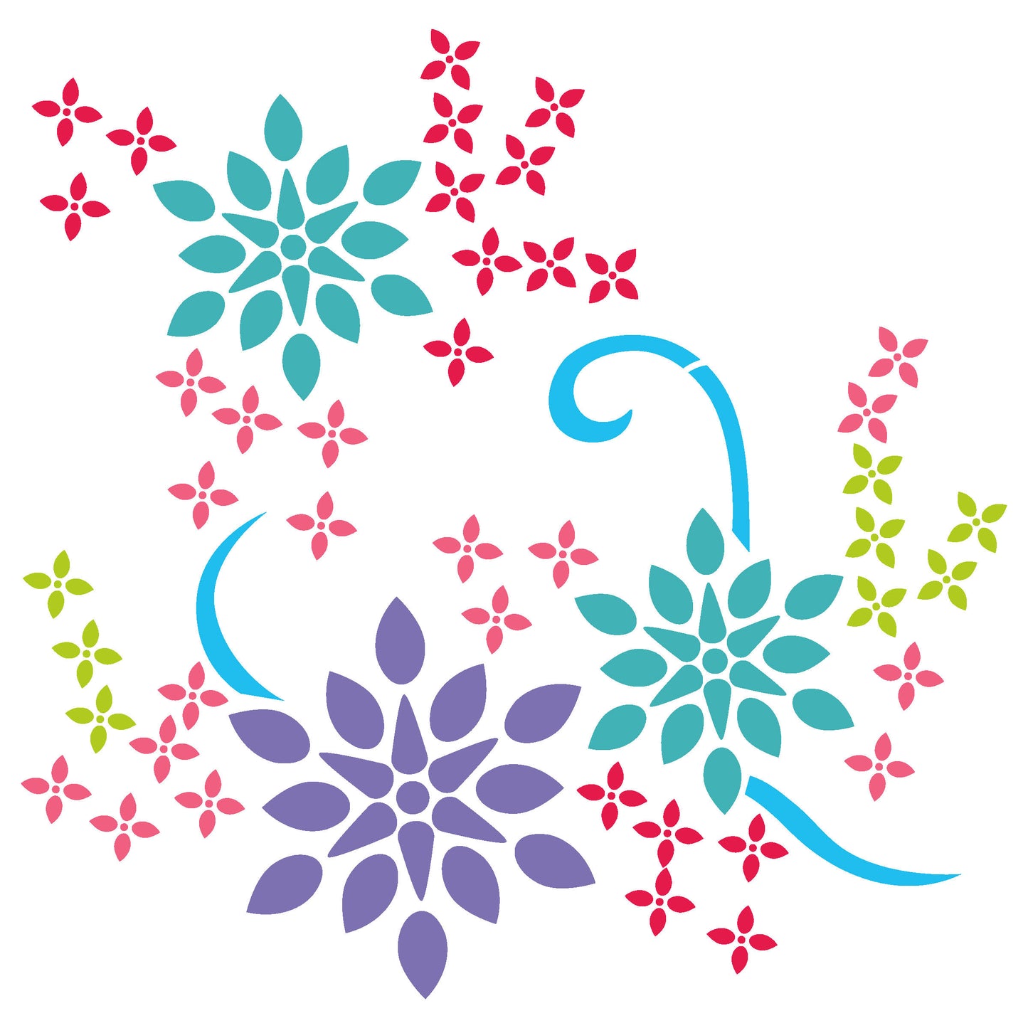 MaxxxMart - Multi Theme Wall Stencil-5(inches)