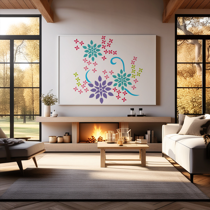 MaxxxMart - Multi Theme Wall Stencil-5(inches)