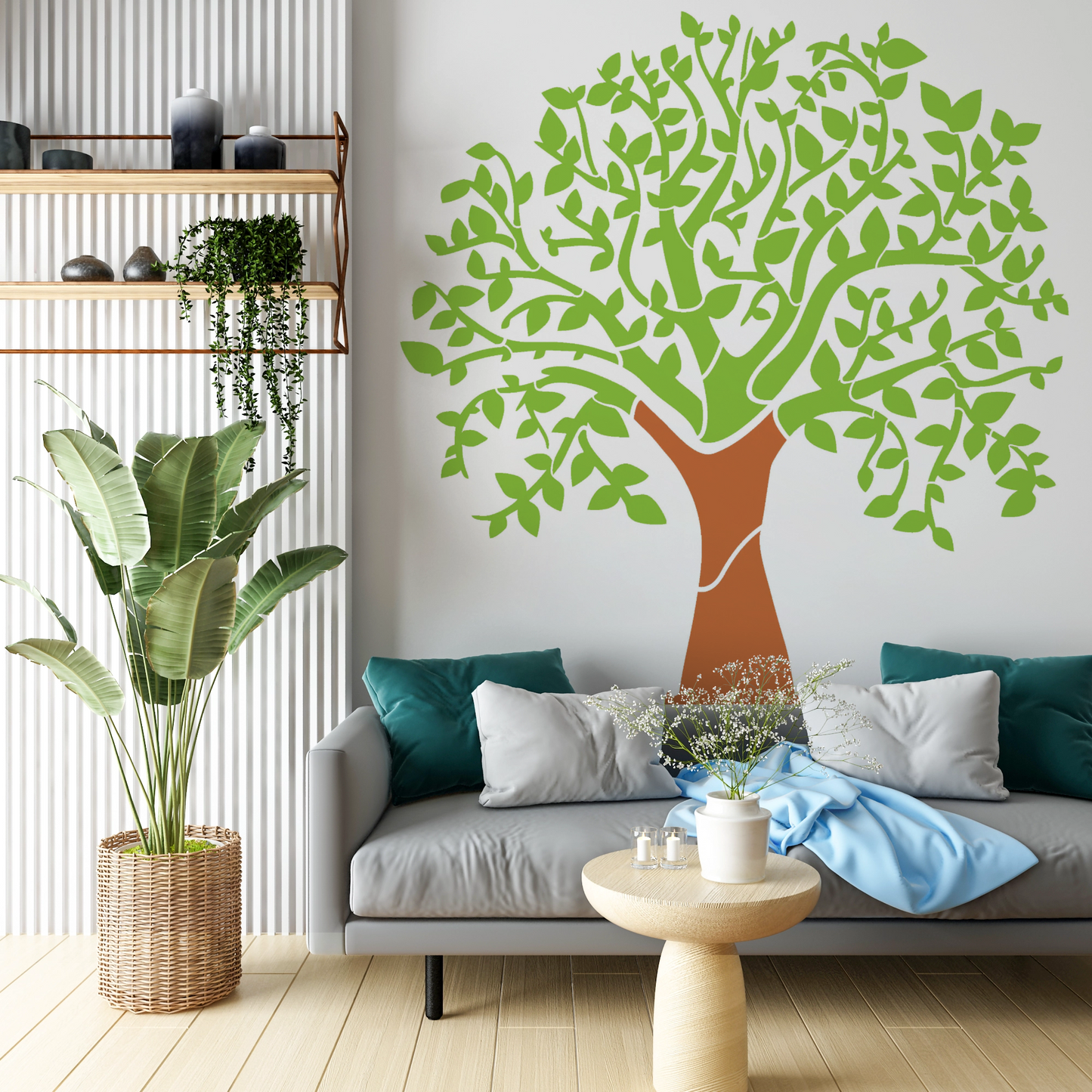 MaxxxMart - Trees And Branches Wall stencil-5(Inches)