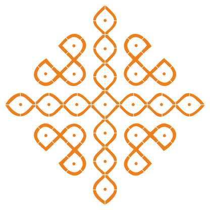 MaxxxMart - Kolam Wall Stencil (Inches)