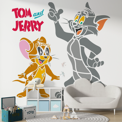 MaxxxMart - Kids Cartoon Theme Wall Stencil(Inches)
