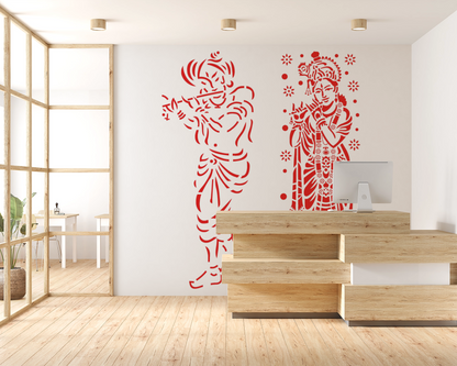MaxxxMart - Lord Krishna Wall Stencil (Inches)