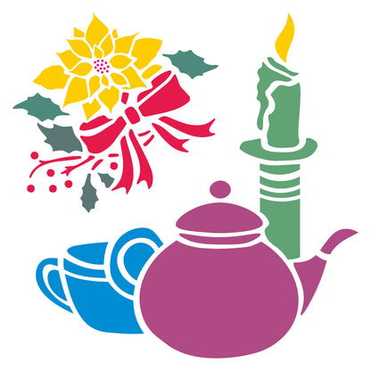 MaxxxMart - Multi Theme Wall Stencil(Inches)