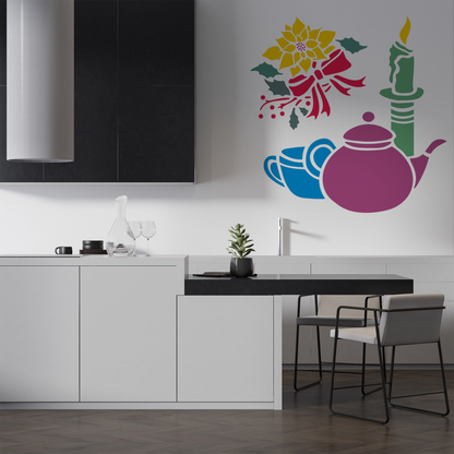 MaxxxMart - Multi Theme Wall Stencil(Inches)