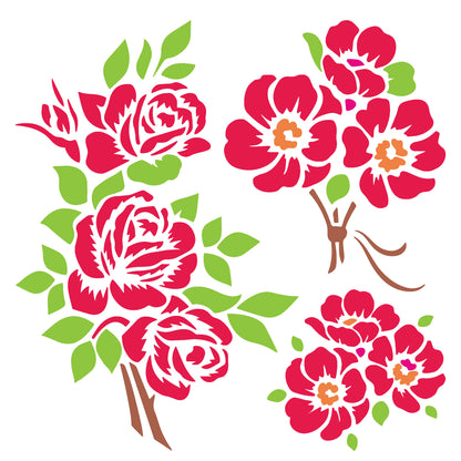 MaxxxMart - Kids Cartoon Theme Wall Stencil(Inches)