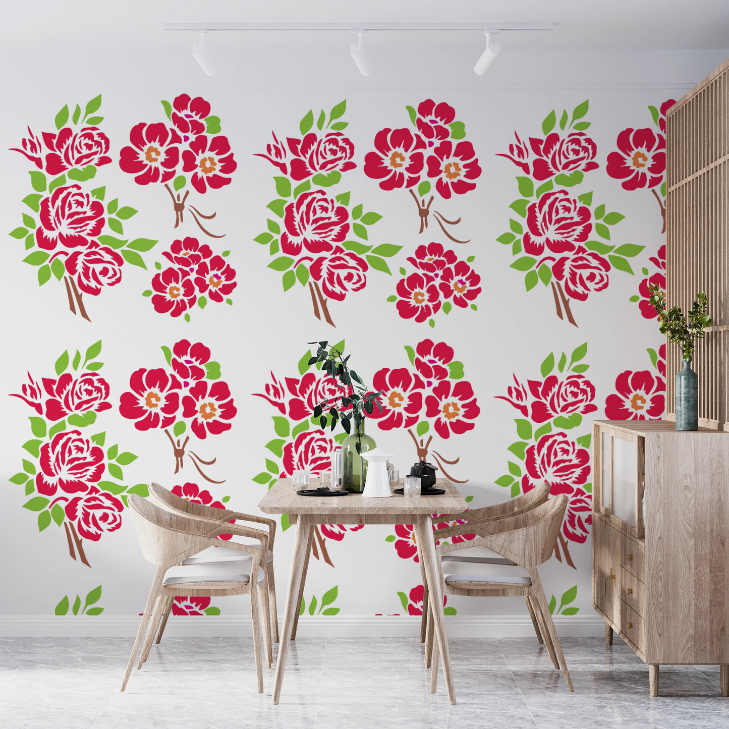 MaxxxMart - Kids Cartoon Theme Wall Stencil(Inches)