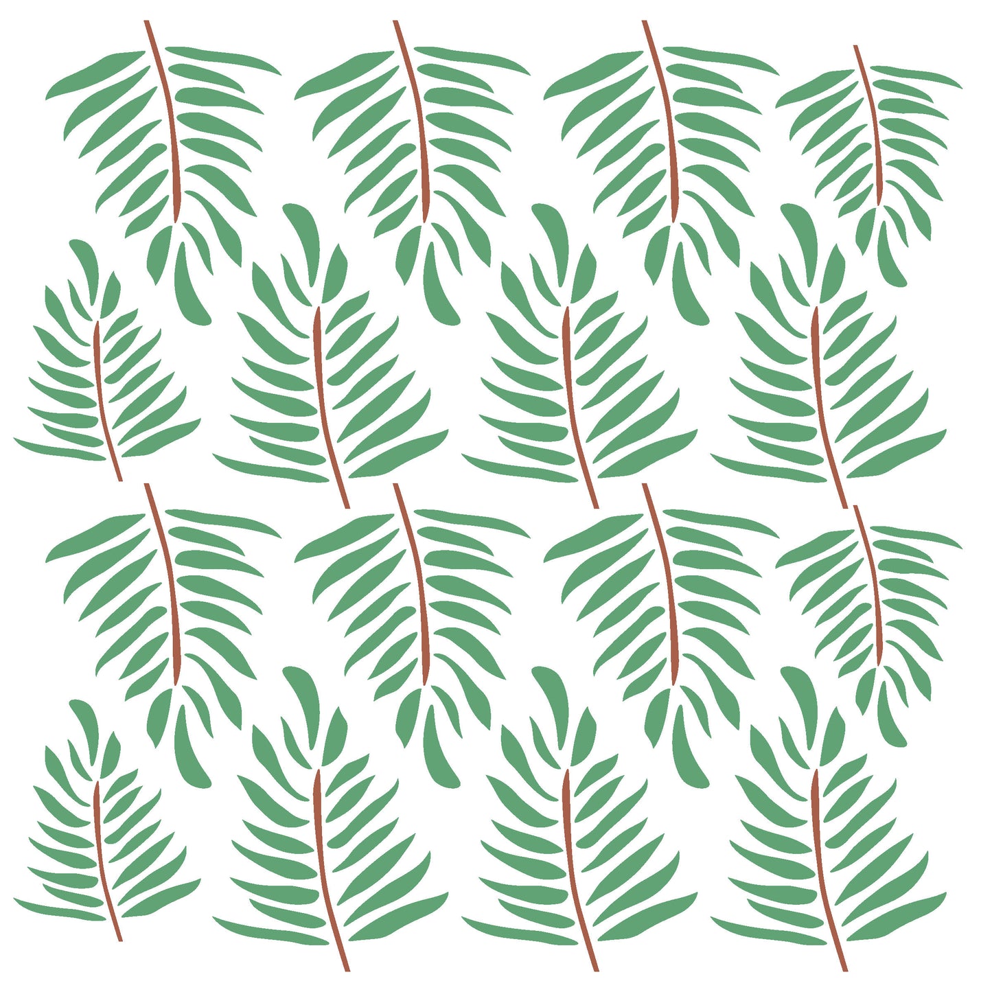 MaxxxMart - Leaf Wall Stencil-1(Inches)