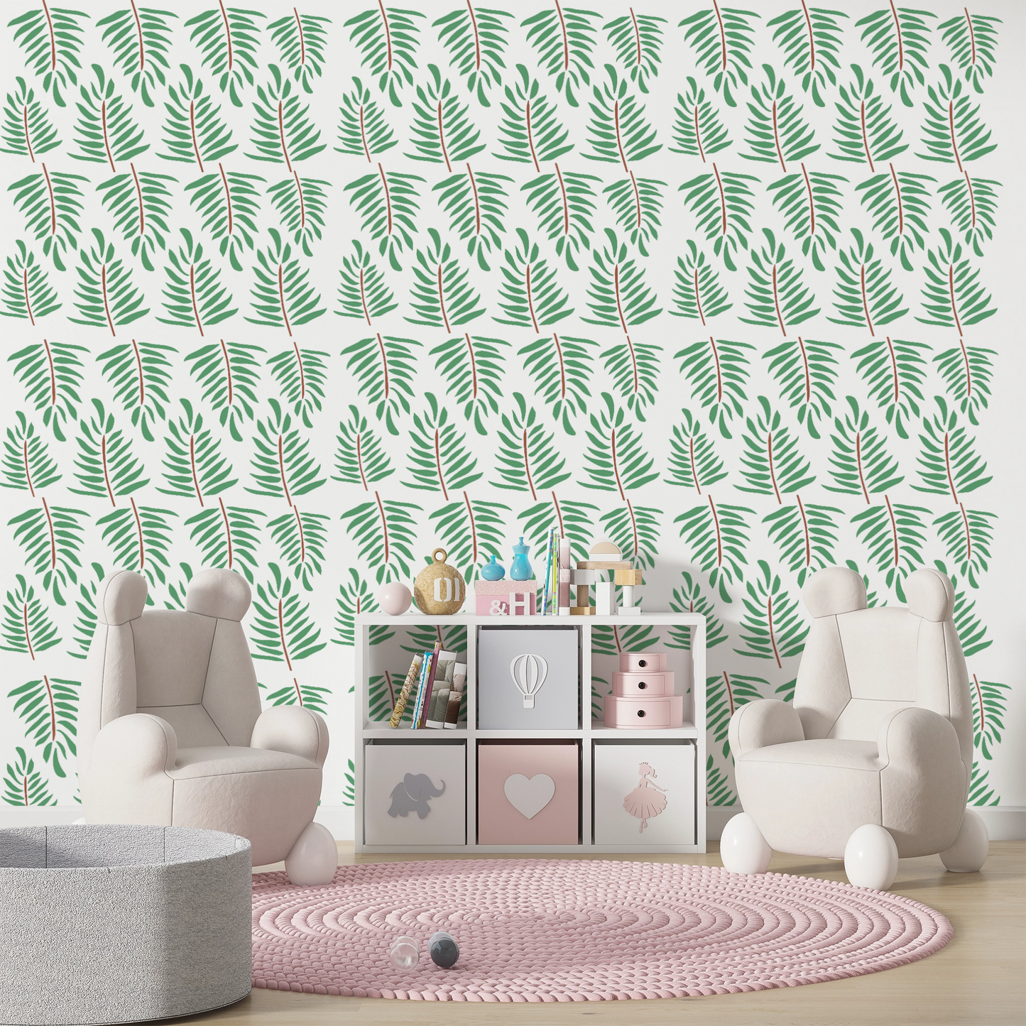 MaxxxMart - Leaf Wall Stencil-1(Inches)