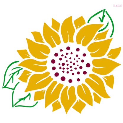 MaxxxMart -Flower Wall Stencil(Inches)