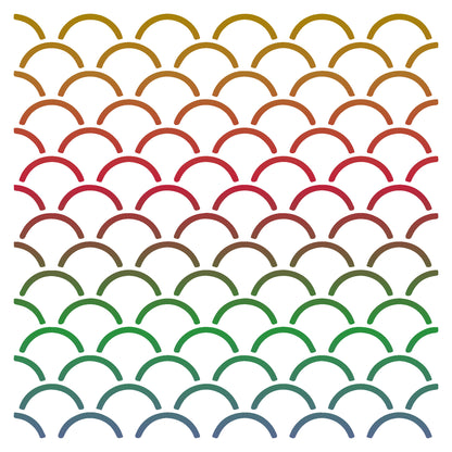 MaxxxMart - Wall Pattern Wall Stencil(Inches)