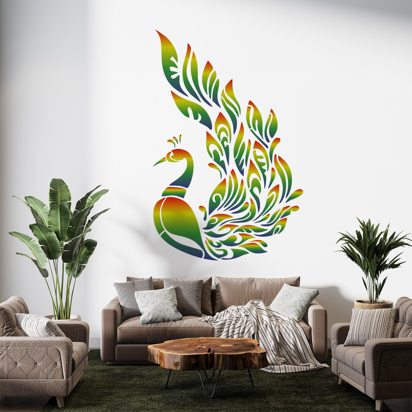 MaxxxMart - Birds Wall Stencil(Inches)