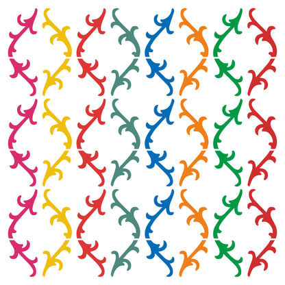 MaxxxMart - Wall Pattern Wall Stencil(Inches)