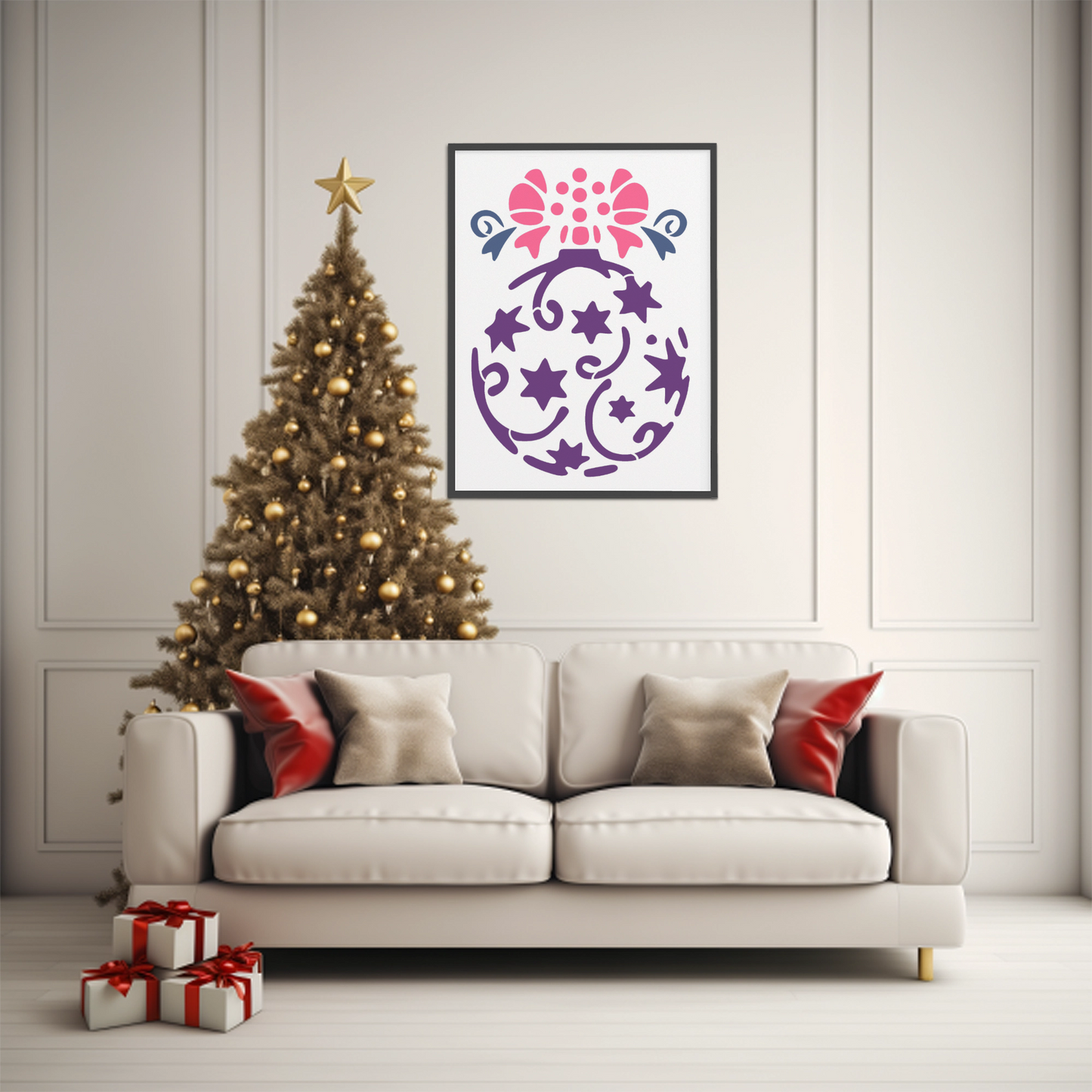 MaxxMart- Multi Theme Wall Stencil (Inches)