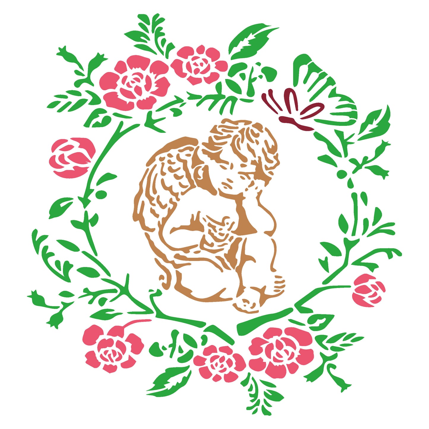 MaxxMart- Christmas Decor  Wall Stencil(Inches)