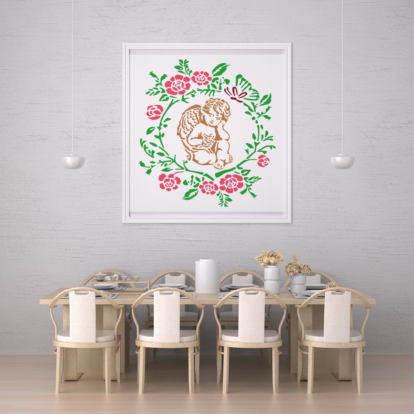 MaxxMart- Christmas Decor  Wall Stencil(Inches)