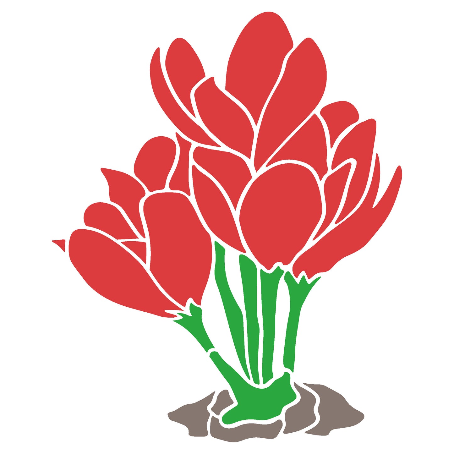 MaxxxMart-Flower Wall Stencil(Inches)