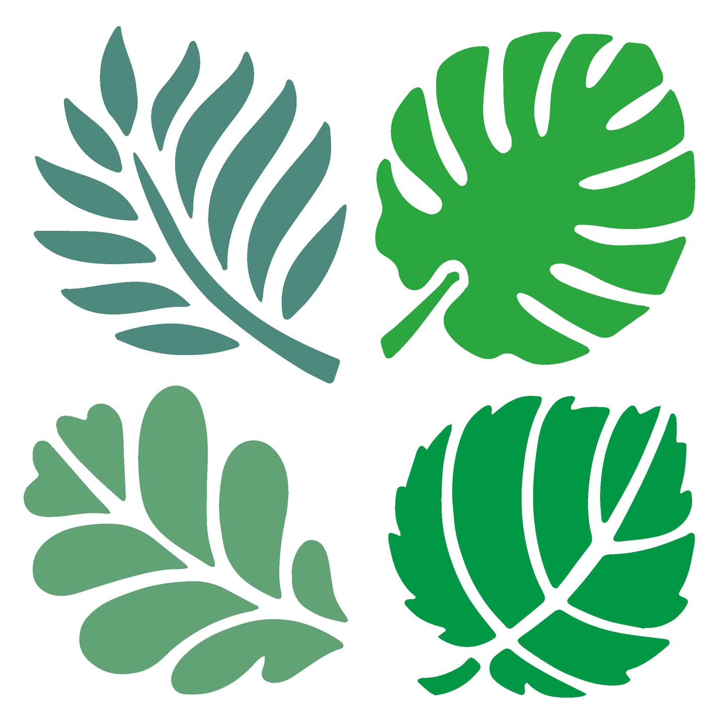 MaxxxMart-Leaves Wall Stencil(Inches)