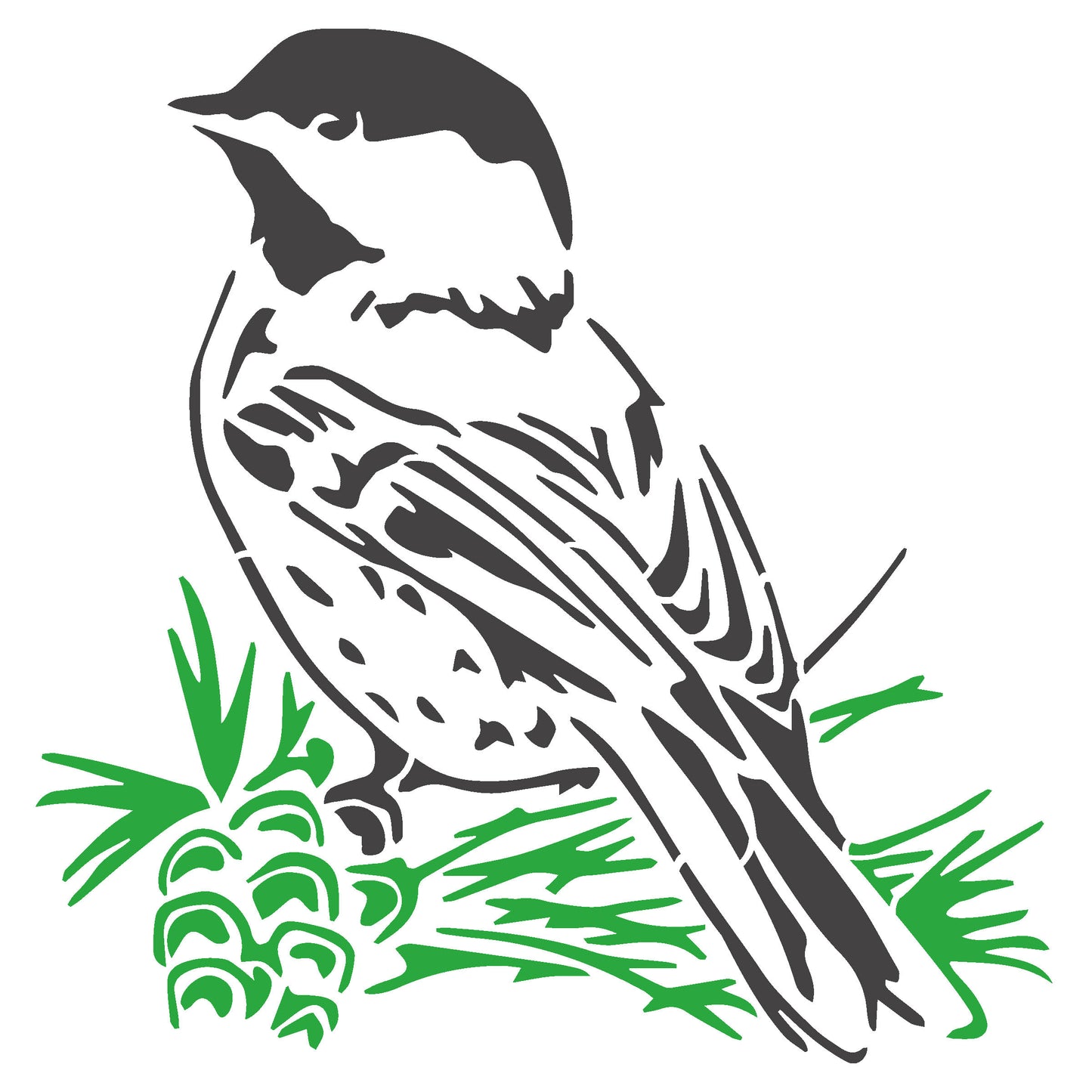 MaxxxMart - Birds Wall Stencil(Inches)