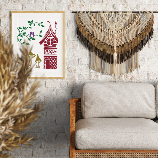 MaxxMart- Multi Theme Wall Stencil (Inches)