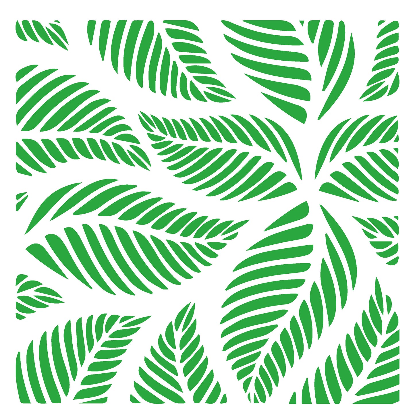 MaxxxMart - Leaves Wall Stencil(Inches)