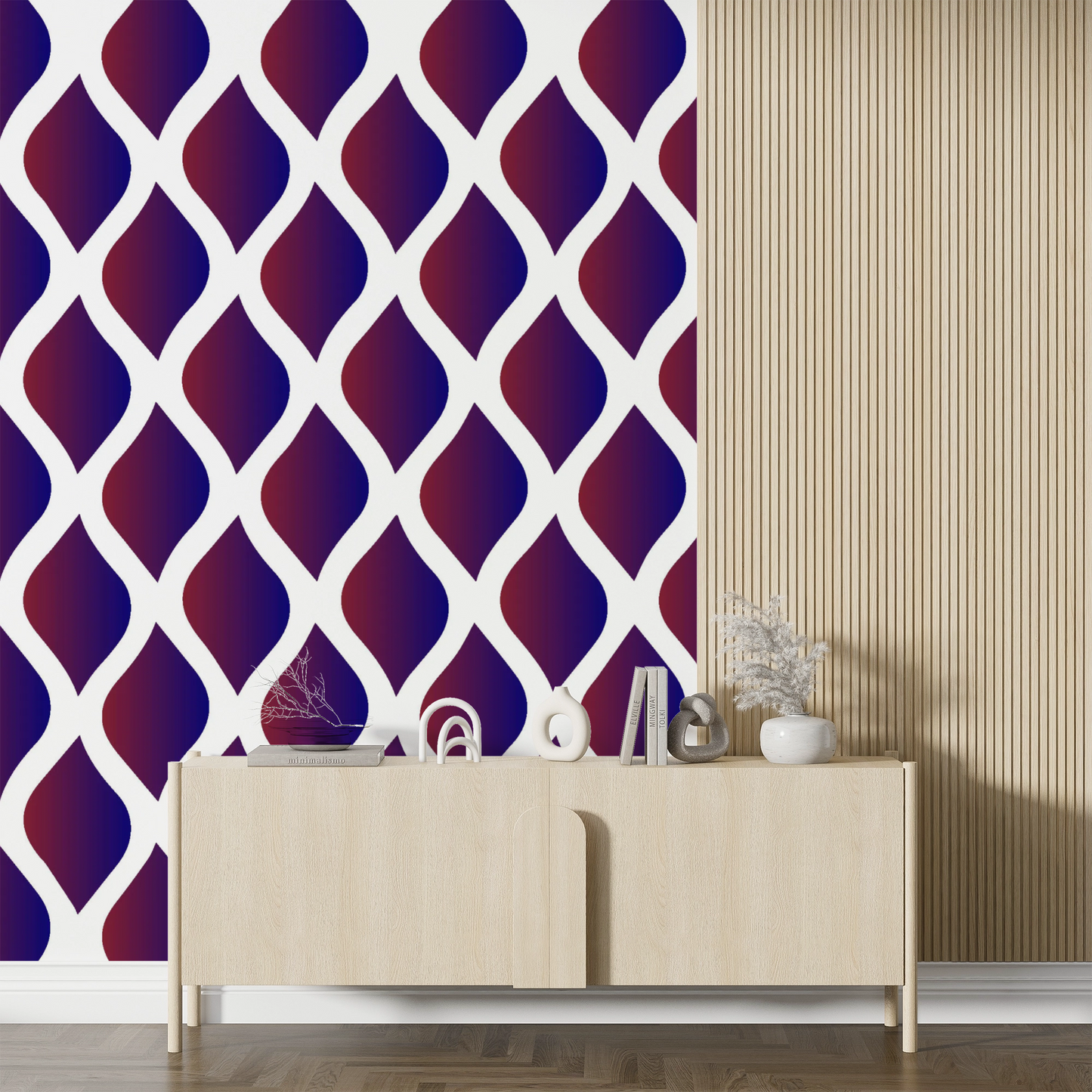 MaxxxMart - Wall Pattern Wall Stencil(Inches)