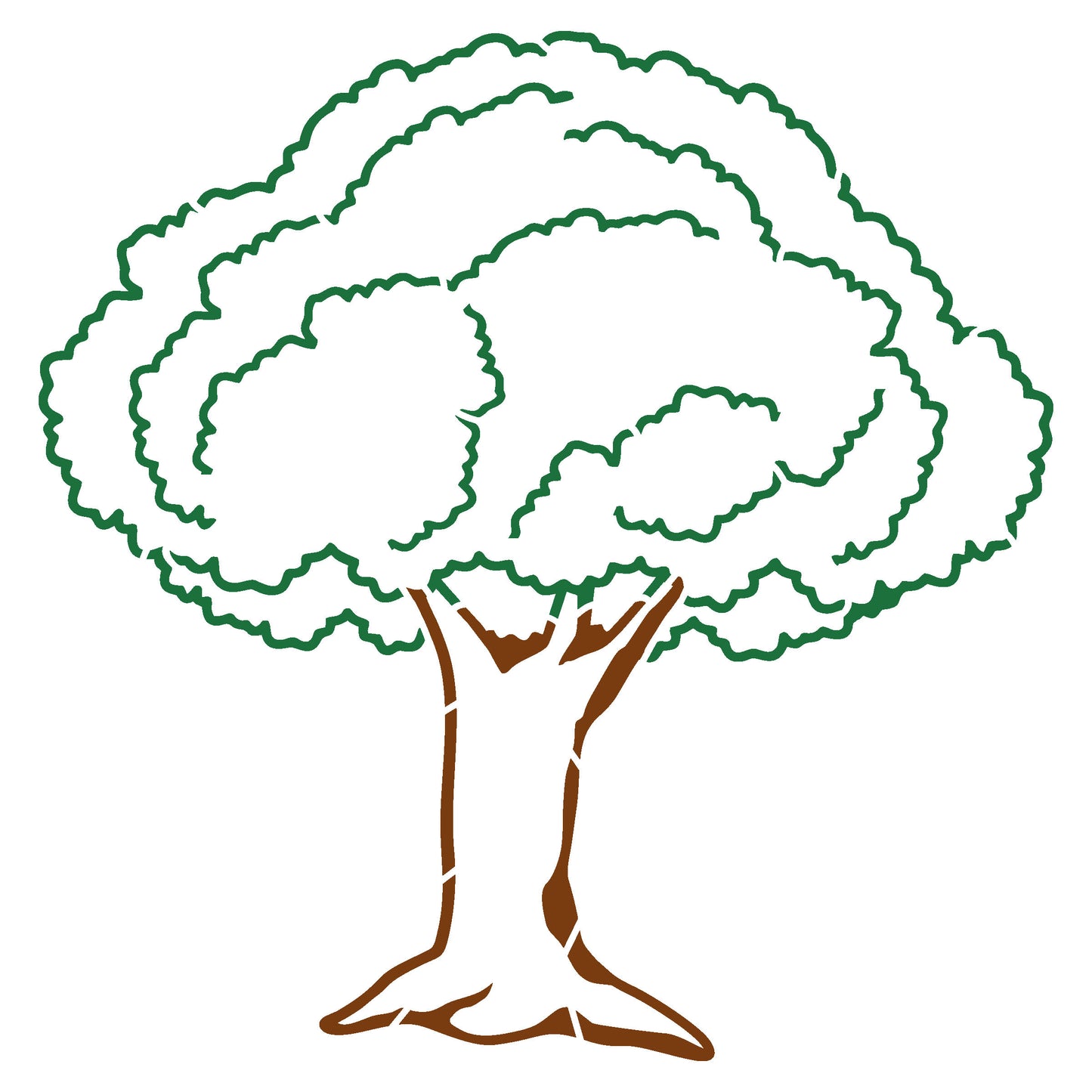 MaxxMart-Trees And Branches  Wall Stencil-6 (Inches)